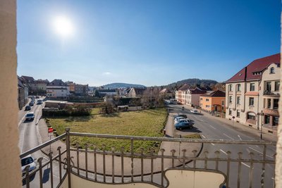 Blick vom Balkon