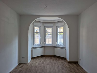 Wohnzimmer mit Erker